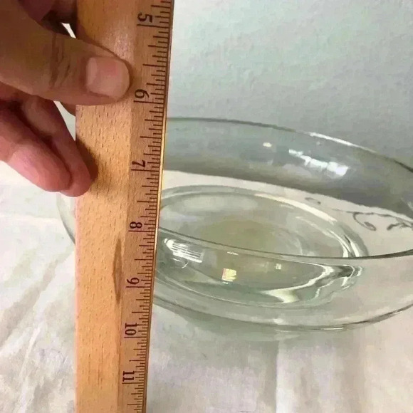 VTG heavy art glass bowl free form unique - Picture 3 of 8